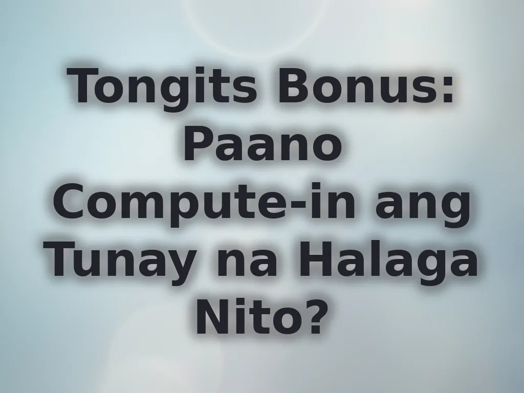 Bonus Calculation