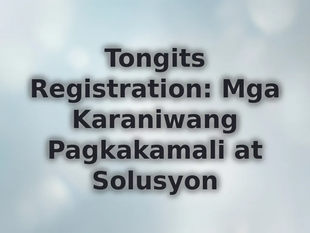 Registration Mistakes